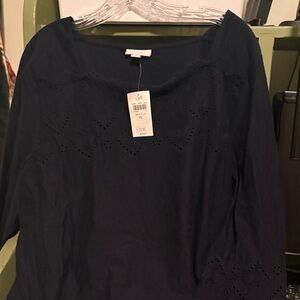 J. Jill Midnight Blue Women's Blouse